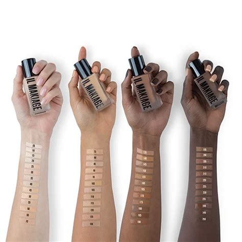 il makiage foundation swatches|il makiage foundation makeup.